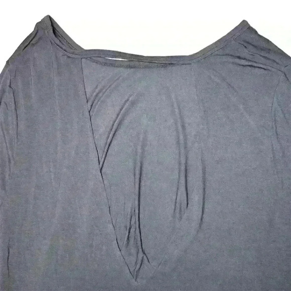 Victoria's Secret PINK Super Soft Longsleeve Tee Open Back Black Small - Picture 5 of 9